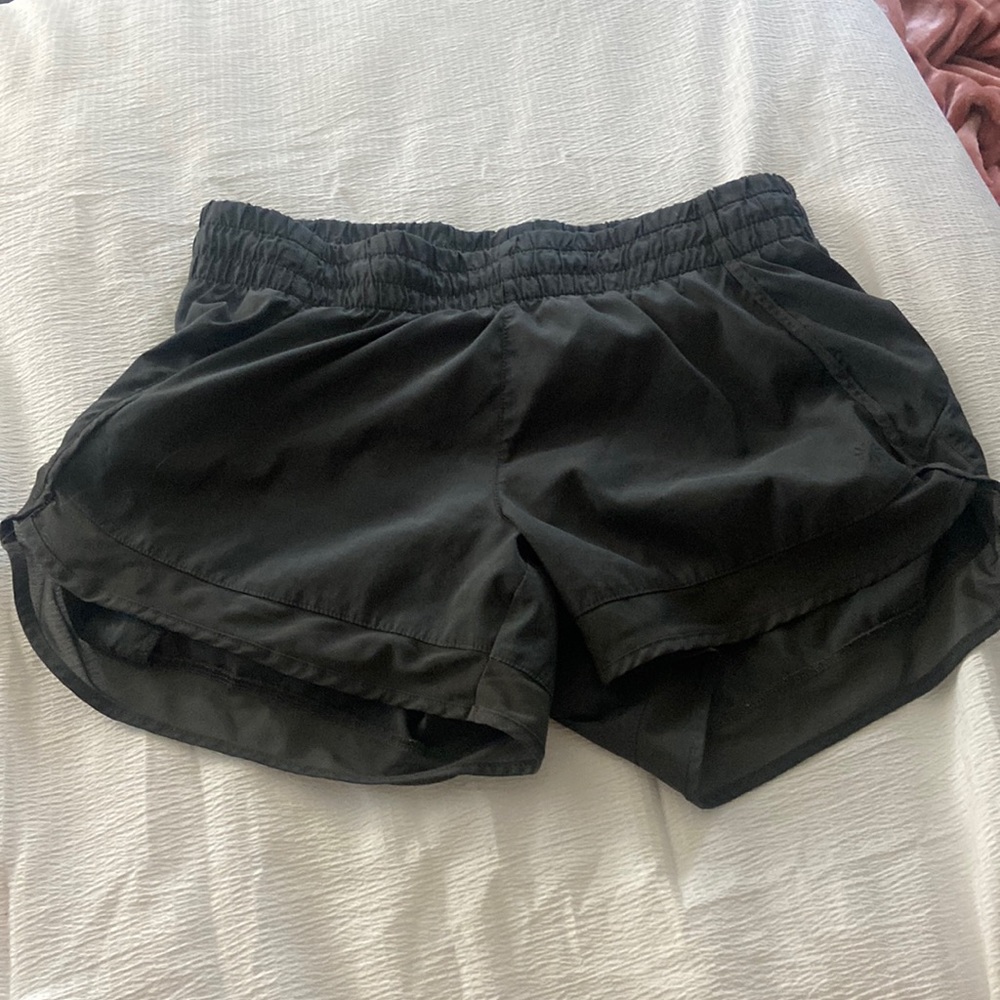 Athleta Dark Grey Mesh Lined Workout Shorts